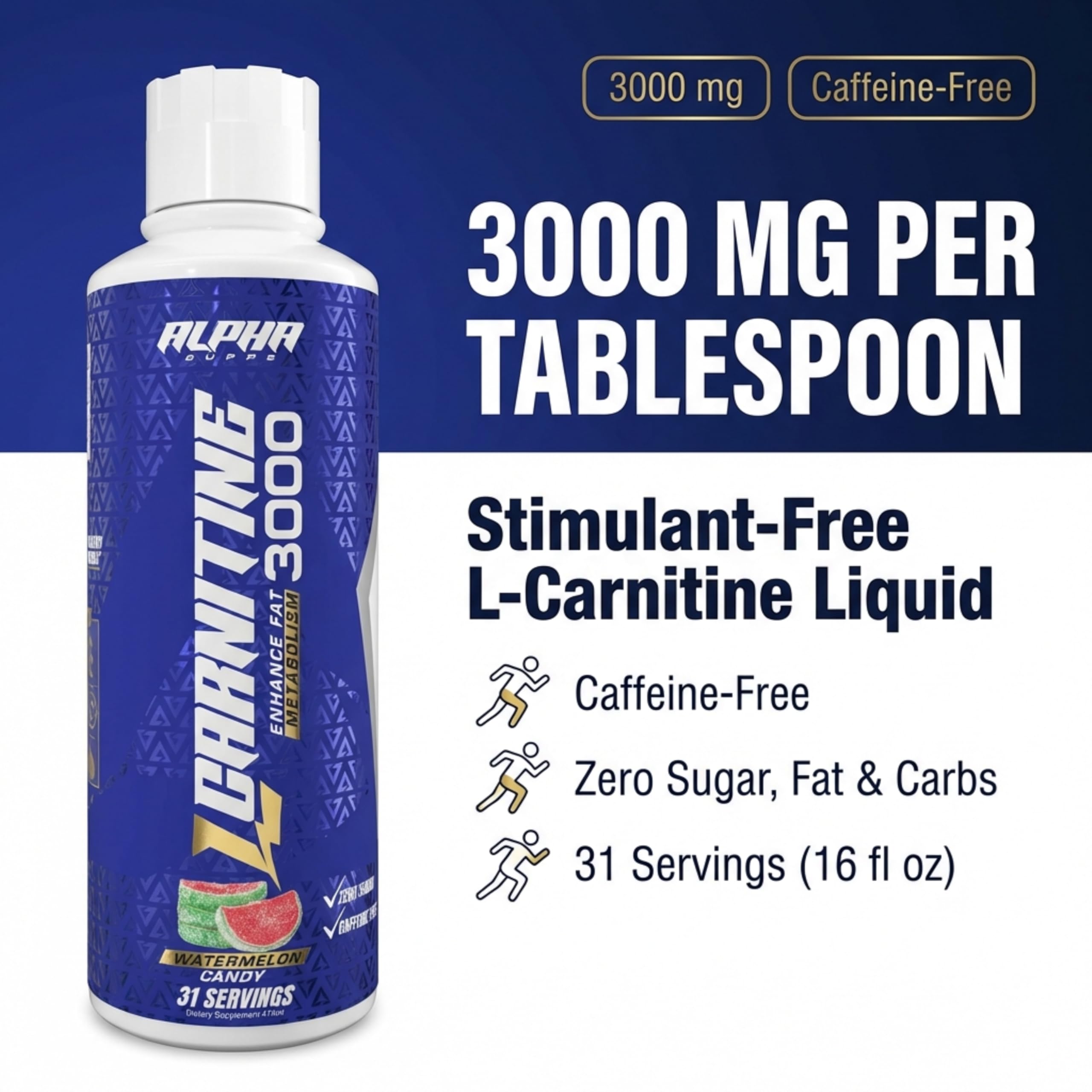 Amazon.com: Alpha Supps L-Carnitine Liquid 3000 | Stimulant-Free